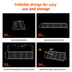 400W Foldable Solar Panel Kit — Adjustable Rack for RV Travel, Van Life, Camping and Emergency Power