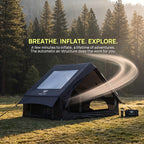 4-6 Person Inflatable Camping Tent - Easy-To-Set-Up Family Outdoor Tent with Sunshade, Windproof, Heat Insulation, And Mosquito Protection. High-Quality Design, Suitable for All Seasons, Includes Storage Bag, Air Conditioning Vent, And Chimney