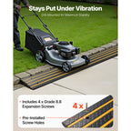 VEVOR 1 Pcs /2 Pcs / 3 Pcs Driveway Rubber Curb Ramp 33069 lbs 2.6 in Rise Threshold Ramp