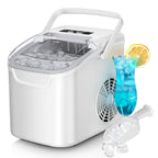 Nugget Bullet Ice Makers Countertop, Crushed Ice Maker With Handle 35 Lbs/ Day 26 Lbs/Day Soft Chewable Ice, Pebble Ice Maker With Self-Cleaning, Ice Scoop & Basket, For Home, Office, Kitchen, For Halloween, Christmas.