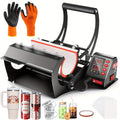 Tumbler Heat Press Machine, Mug Cup Press Heat Up Fast & Even for 12oz-30oz Sublimation Blank Skinny Tumbler with Heat Tape Gloves & Adjustable Sleeves Transfer Sublimation for Easy  Cylindrical