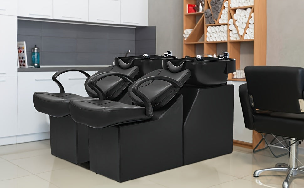 Backwash Barber Chair ABS Plastic Shampoo Bowl Sink Unit Station Spa Salon Equipment