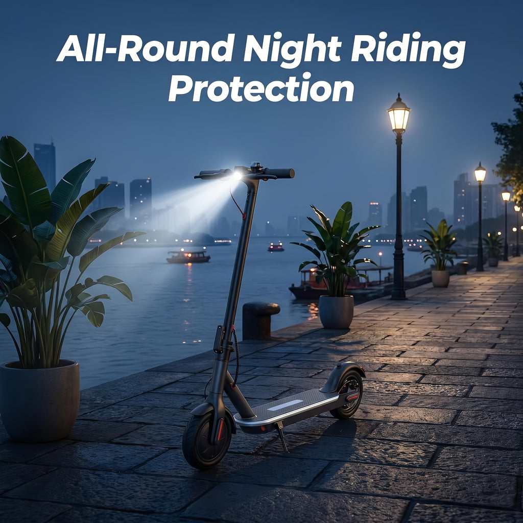 350W Motor. Adult Folding Electric Scooter, 8.5-Inch Tires, 3 Speed Settings, Dual Safety Brakes, Durable Body, LED Headlights And Taillights, Supporting 265 Pounds, for Daily Commuting And As A Gift. Large-Capacity Battery: 36V5.2AH/36V 10.4Ah