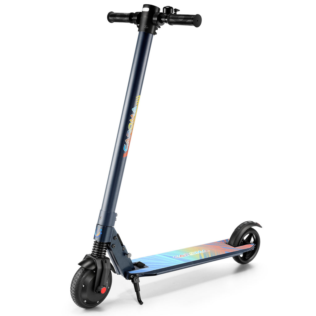Caroma Rated 250W ( Peak 420W ) Electric Scooter, 15.5-25 Miles Range & 15.5-20 Mph, LED Display, Dual Braking System, Foldable Commute Electric Scooter