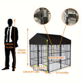 3 Size Metal Dog Kennel Large Outdoor Welded Wire Dog Kennel Pet Playpen Heavy Duty Dog Crate Cage