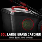 22 Inch 201cc 4-Cycle Engine 3-Position Cutting Height Adjustment 3-in-1 Gas Walk Behind Lawn Mower, 65L Grass Catcher, An Installation Kit And Four Wheels Are Included 3200RPM, 14 Gal Grass Bin