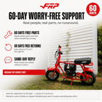 39cc 4-Stroke Gas Powered Mini Dirt Bike, No Fuel Mixing Required, Tool-Free Assembly, Heat Shield Protection, Top Speed 17 MPH, Off-Road Trail Pit Bike for Backyard Adventure, Birthday Gift Idea