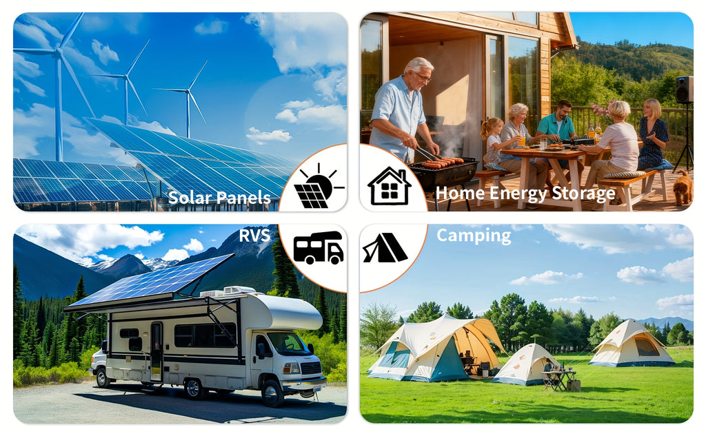 12V 100Ah/100Ah*2/150AH MAX LiFePO4 Lithium Battery, with 100A BMS, 12V Deep Cycle Marine Battery, Maximum Energy 1280Wh, Low Temperature Protection. High Performance, Suitable for Home Or Outdoor Use.