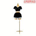 2026 New Style Female Half-Body Mannequin, Plus Size Full-Figure Clothing Display Mannequin, Tailor's Pin-Friendly Torso with Adjustable Base, Clothing Not Included