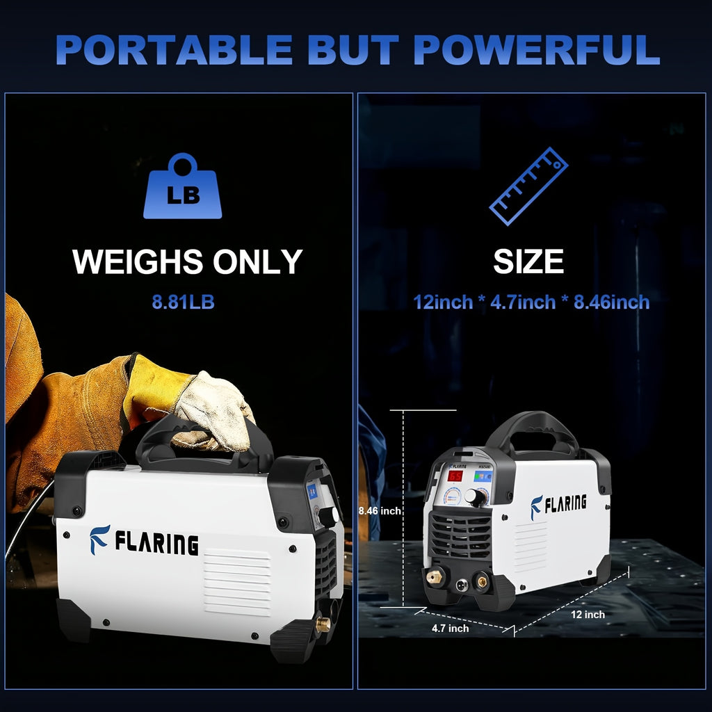 FLARING FC650D Plasma Cutter, 65A Dual-Voltage Machine for Metalwork in the Shop or at the Jobsite