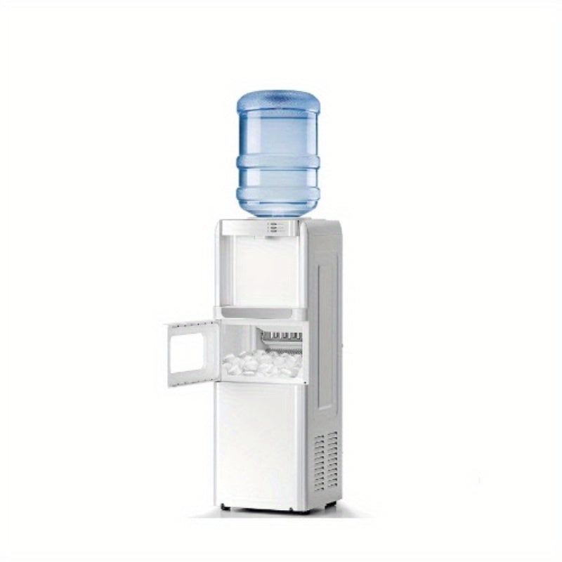 Black, White 3-in-1 Water Dispenser with Ice Maker (33LBS/Day), Hot & Cold, Child Safety Lock, Touch Control, for 3-5 Gal Bottles, Home & Office.