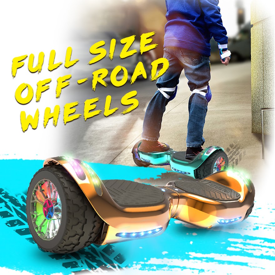 6.5-Inch Hoverboard with 10-Mile Range and 7 MPH Top Speed, Self-Balancing Electric Scooter with Dual Motors, Portable Design and Smooth Riding Performance. The compact 6.5-inch wheels provide responsive handling and easy control, while the rechargeable b
