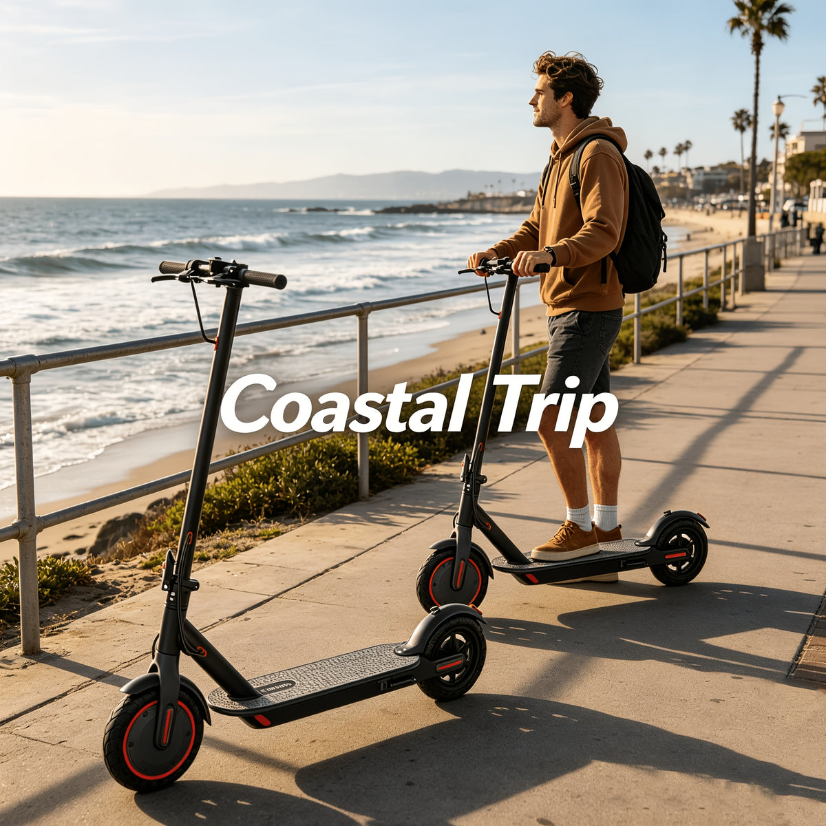 Smart APP Controlled Adult Foldable E-Scooter, 350W Motor, Long Range, 8.5" Anti-Slip Solid Tires, Clear LCD Dashboard, 3 Speed Settings, Dual Brakes, LED Front & Rear Lights, Built-in Bell, Durable Aluminum Alloy Frame, 265 LBS Weight Capacity