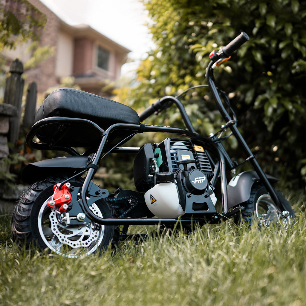 39cc 4-Stroke Gas Powered Mini Dirt Bike, No Fuel Mixing Required, Tool-Free Assembly, Heat Shield Protection, Top Speed 17 MPH, Off-Road Trail Pit Bike for Backyard Adventure, Birthday Gift Idea