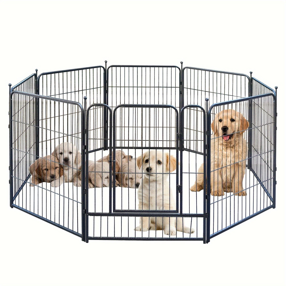 Courtyard Fence Decoration Fence Painting Circle Fence Courtyard Wall Metal Fence Pet Outdoor Fence