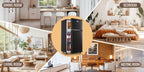 Mini Refrigerator with Separate Freezer and 7-Level Thermostat — WANAI Black, 3.5 or 4.5 Cu. Ft.