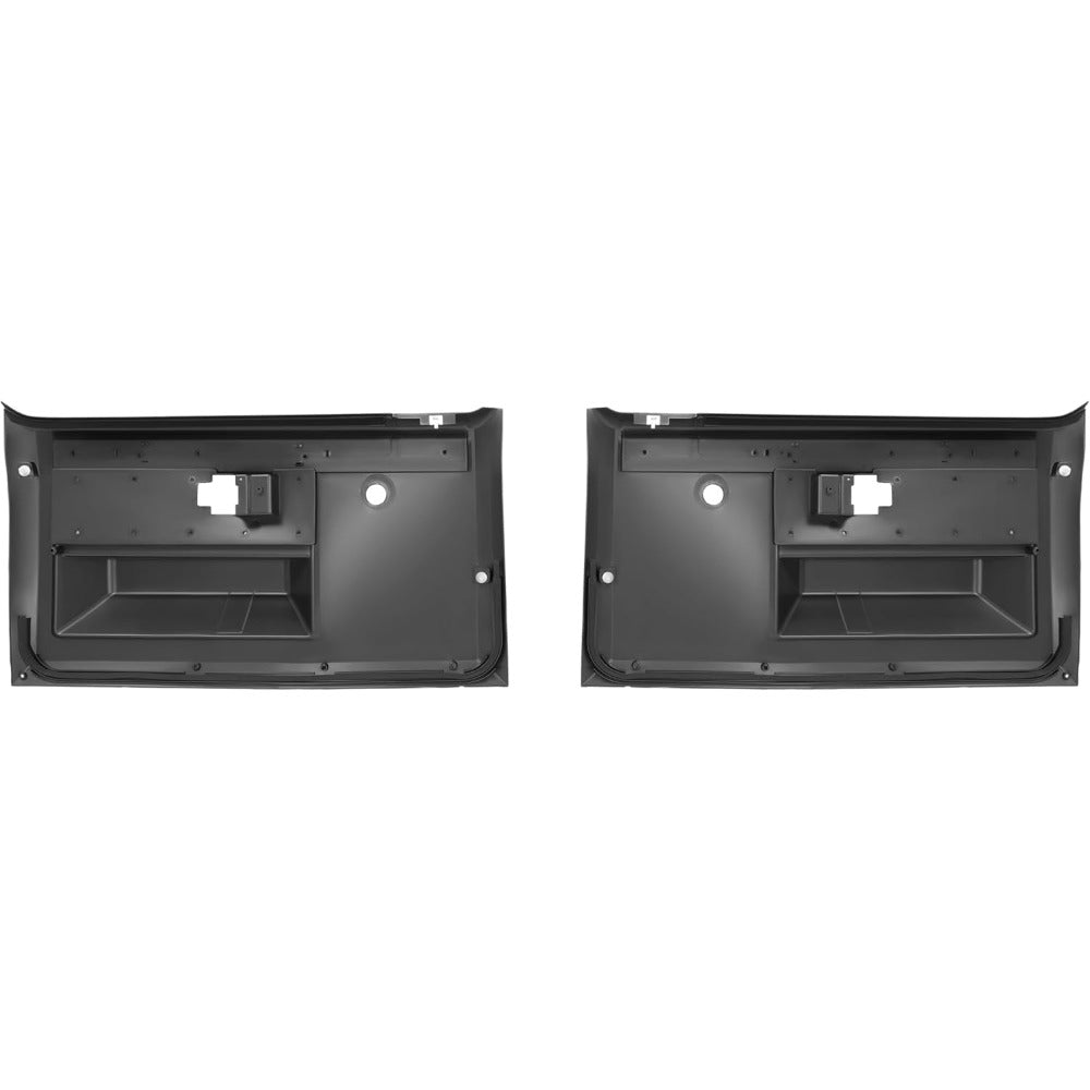 Inner Door Panels Compatible with 1981-1987 for Chevy Pickup Truck Power Lock Door Inside Door Trim Panel PP Plastic Black Pair