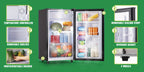 WANAI Compact Refrigerator 2.4 CU.FT Mini Fridge with Freezer Single Door Adjustable Temperature Side Door Wire Rack Suit for Dorm Office Apartment