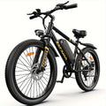 26" Commuter Electric Bike For Adults, 749W Motor, 48V Removable Battery, 25MPH Top Speed, Up To 45 Miles Long Range, 7-Speed Gears, Disc Brakes, Front Suspension, All-Terrain Tires, LCD Display, LED Headlight, Step-Over E-Bike