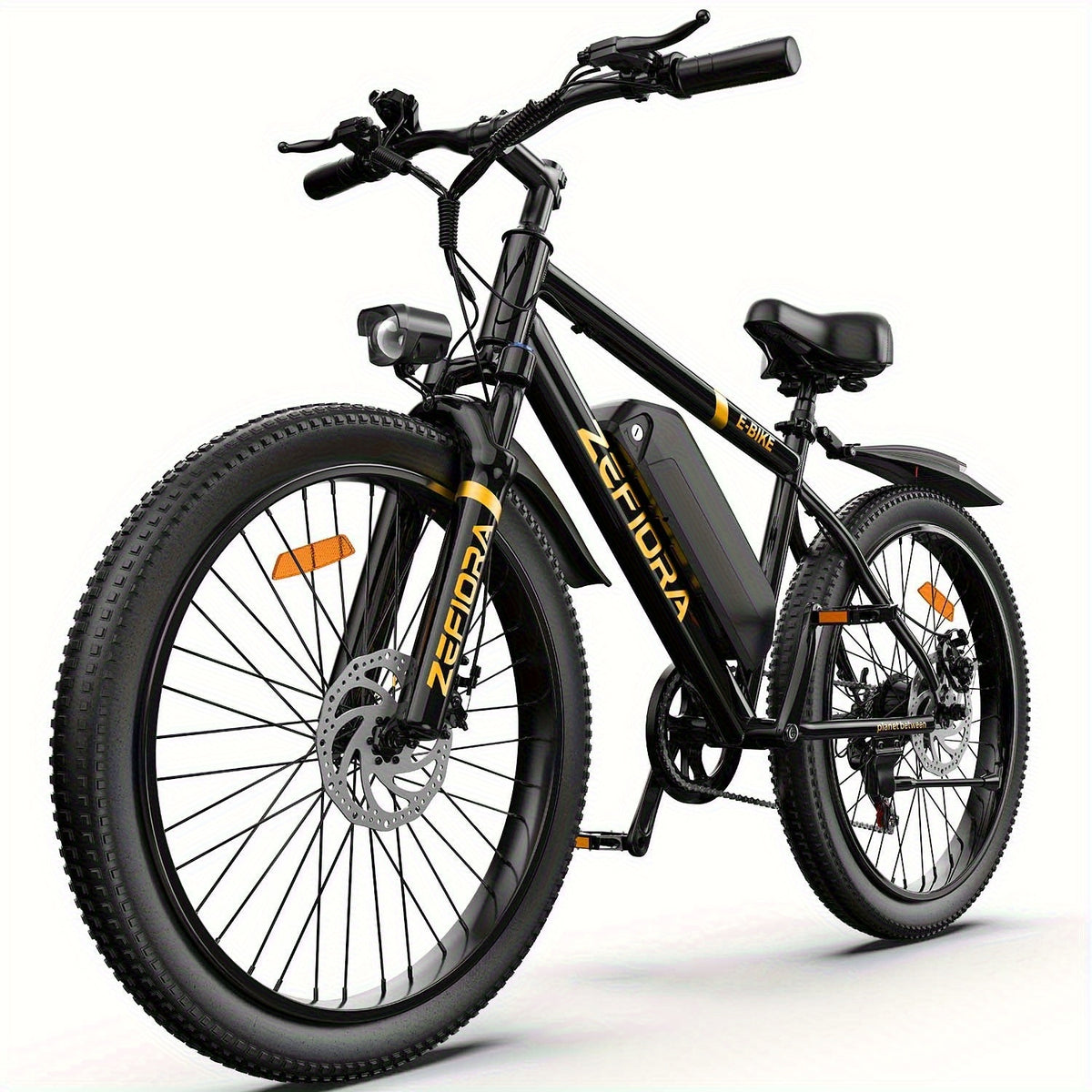 26" Commuter Electric Bike For Adults, 749W Motor, 48V Removable Battery, 25MPH Top Speed, Up To 45 Miles Long Range, 7-Speed Gears, Disc Brakes, Front Suspension, All-Terrain Tires, LCD Display, LED Headlight, Step-Over E-Bike