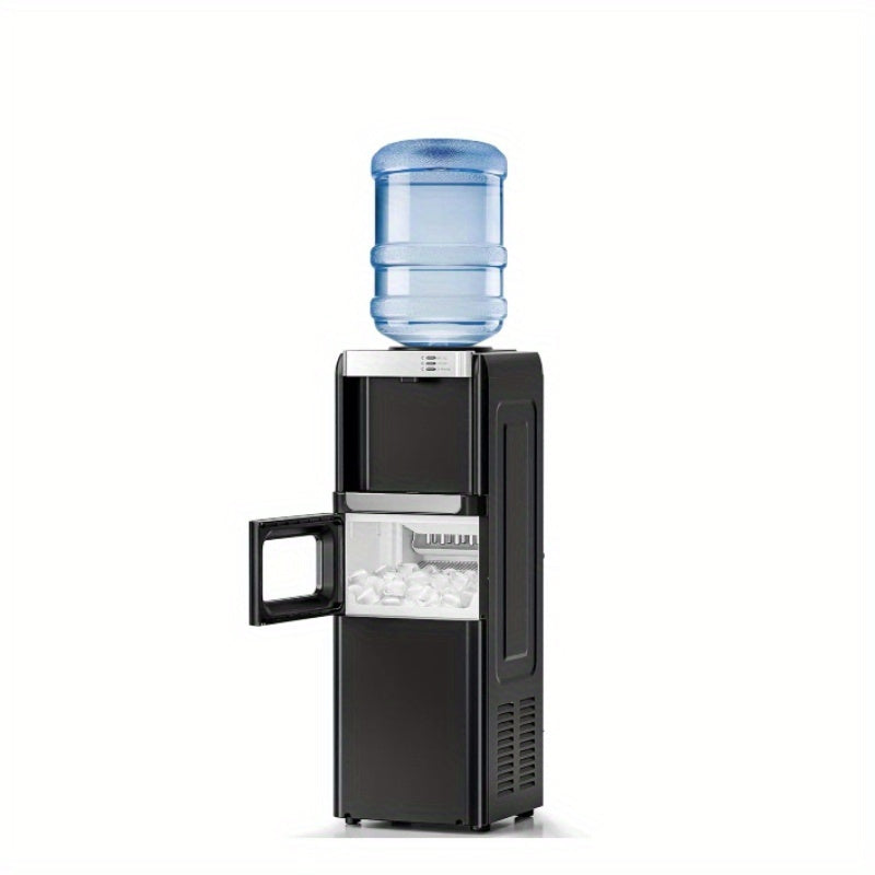 Black, White 3-in-1 Water Dispenser with Ice Maker (33LBS/Day), Hot & Cold, Child Safety Lock, Touch Control, for 3-5 Gal Bottles, Home & Office.
