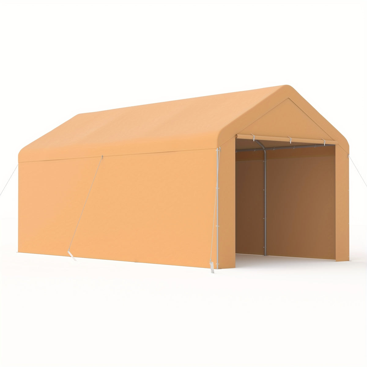 10x20 Carport Heavy Duty Portable Garage Shelter Metal Car Canopy Tent with UV-Resistant & Weatherproof Top Cover for RV & Vehicles