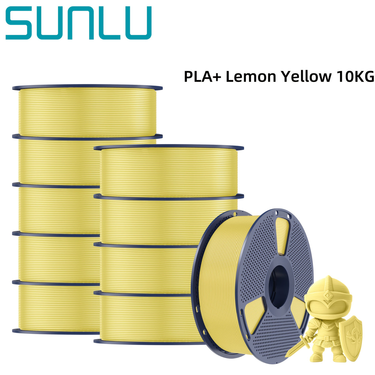 22.05LB SUNLU 3D Printer Filament PLA Plus 1.75mm, SUNLU Neatly Wound 1.75mm PRO, PLA+ Filament For Most FDM 3D Printer, Dimensional Accuracy +/- 0.02 Mm