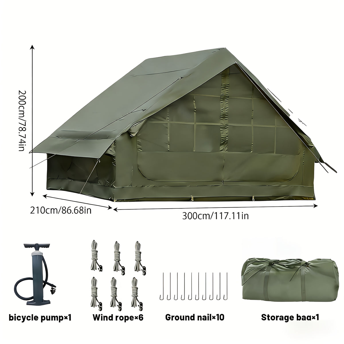 PAKICETUS Inflatable Tailgate Tent, Summer Camper Van Rear Awning with Breathable Mesh Design, Quick Airflow High Quality Inflatable Camping Tent, Universal SUV Hatchback Truck Tailgate Awning, Suitable for Outdoor Off-Road Road Trips and Summer