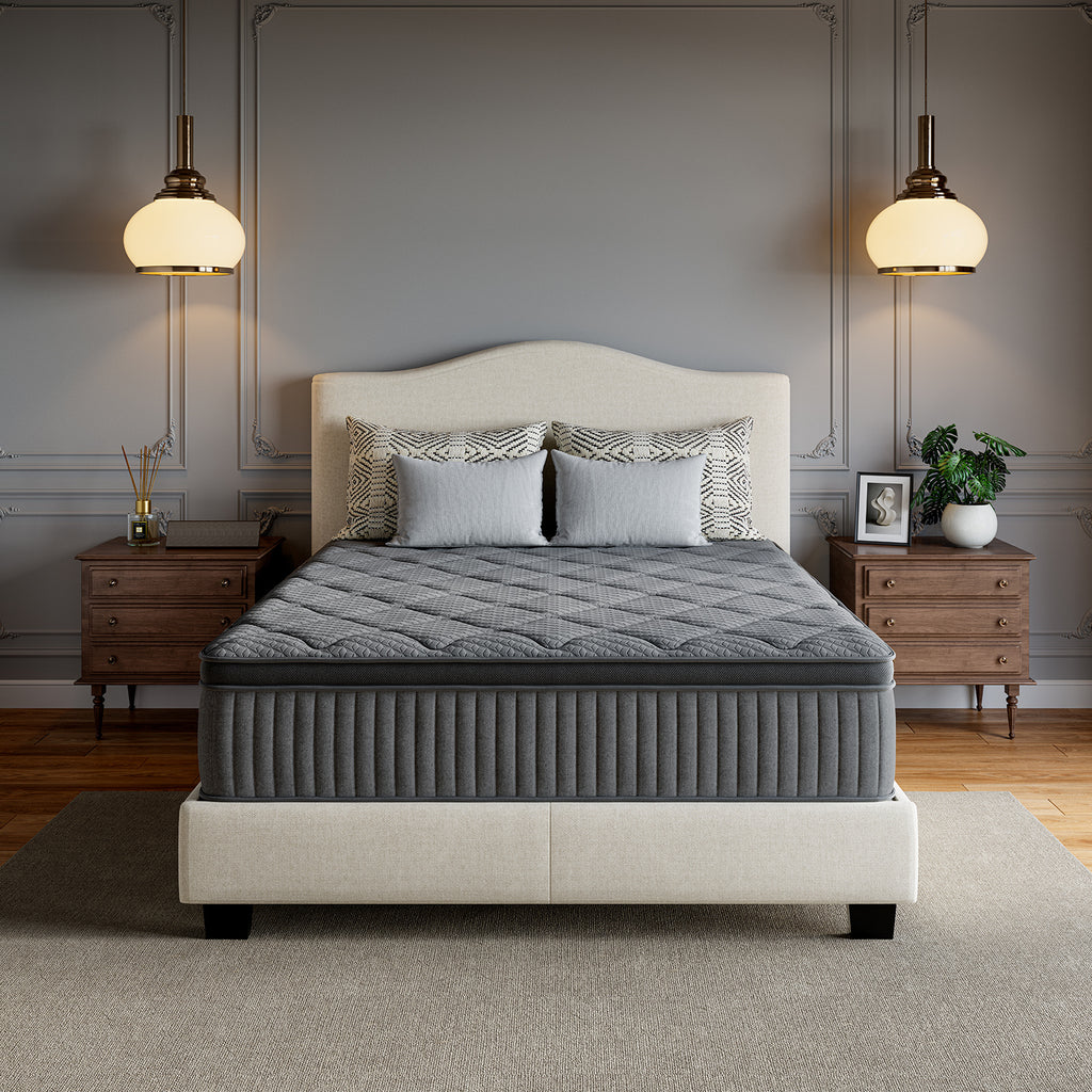 Avenco 6/8/10/12/14 inch Cooling Gel-Infused Memory Foam Mattress, Pocket Spring Hybrid Mattress,SmartS Coil, Pillow Top Design And Motion Isolation Christmas Gifts
