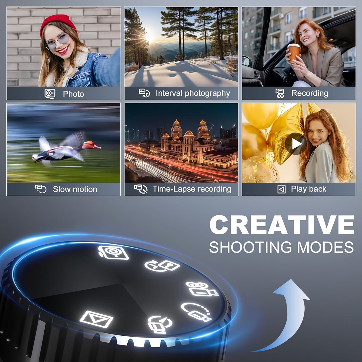 G-Anica Digital Camera, 48MP Cameras for Photography with Wifi And App Control, 4K Vlogging Camera, Compact Camera, Perfect for Entry-Level Users And Beginners with Macro And Wide Lens - 32GB Card