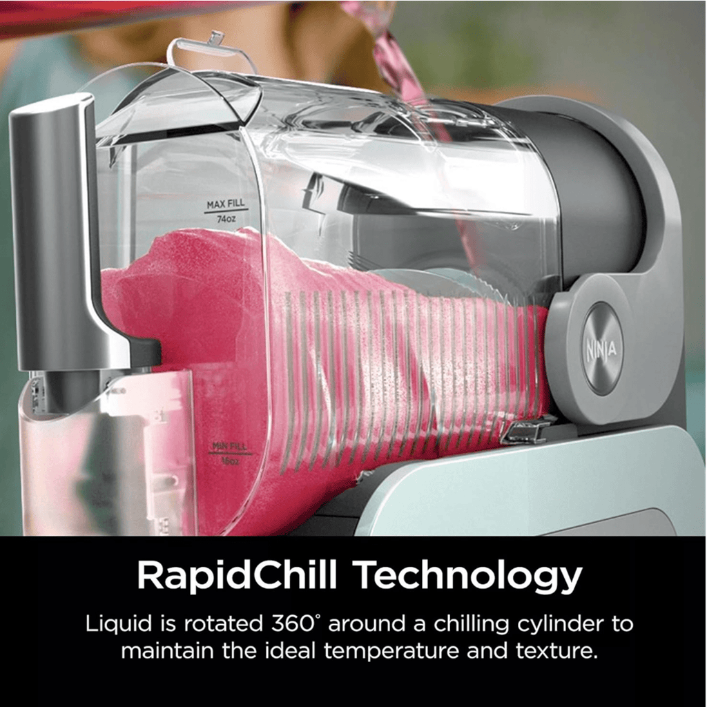Ninja SLUSHi with RapidChill Technology, 96 oz. Frozen Drink & Slushie Machine, 5 Programs, Slush, Spiked Slush, Frappe, Milkshake, Frozen Juice, FS305CO + Two 16-oz Insulated Bubble Cups (Renewed)