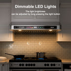 30/36-inch 900 CFM Smart Cabinet Range Hood, Four-speed Wind Control, Voice/gesture/touch Control, Low-noise Design, Stainless Steel + Tempered Glass, Dual Motor Power, Ultra-slim Body, Suitable for Modern Kitchens