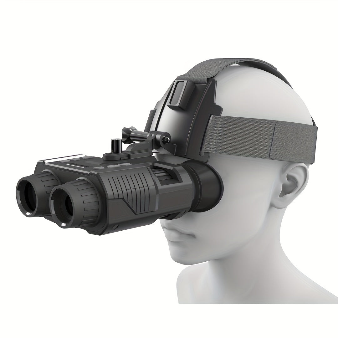 Tactical 3D Night Vision Binoculars HD Helmet Night Vision Goggles 8X Digital Magnification 1080P 3M Sensor 7-Level Adjustment 3W 850Nm IR Light Range 300M/985Ft for Hunting Surveillance Camping Caving Night Fishing Boating Wildlife Viewing