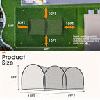 Baseball Batting Cage 20/30Ft for Backyard, Baseball Training Equipment Netting Cages, Golf Softball Baseball Nets for Batting with Frame And Net, Hitting And Pitching Practice