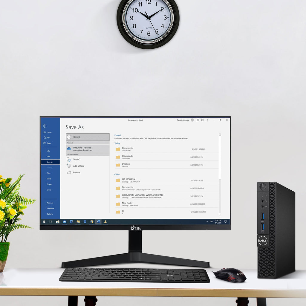 Dell OptiPlex 3050 Tiny | Desktop Computer Mini PC | Intel Core i5-6500T 6th Gen Quad-Core Processor | DDR4 RAM | Solid State Drive (SSD) | Wireless Keyboard & Mouse | WiFi | Windows 11 Pro (Renewed)
