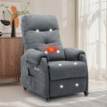 Personal Care Armchair, Recliner with Massage And Heating Functions, Portable Sofa Chair, Electric Recliner, Chair with USB Port And Side Pockets, Chenille Material Recliner Suitable for Living Room, Christmas Gift.