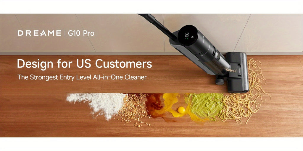 Refurbished DREAME G10 Pro Wet Dry Vacuum Cleaner, Vacuum Mop All In One with Auto Self-Cleaning, Floor Cleaner Machine for Hard Floor, 35 Mins Runtime, Edge Cleaning, Self-Propelled Vacuum Mop Combo