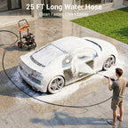 3500PSI Pressure Washer -2.3GPM 212CC Gasoline Washer with 25ft Hose And 4 Quick-Connect Multi-Angle Nozzle, Courtyard Car High-pressure Washer, Perfect for Cleaning Outdoor Surfaces, Roads, And Walls