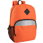 Trailmaker (24 Pack) 17" Backpack – Reflective School Backpack with Padded Straps, Water Bottle Pockets for Kids & Adults, School Travel Camp