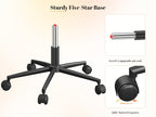 Modern Office Crossover Wheelchair, Luxurious Plush Vanity Chair with Wheels, Adjustable Armrests, Ergonomic Office Chair Suitable for Bedrooms, Computer Makeup Rooms, And Offices, Available in White, Black, Pink, And Gray, Stable And Durable
