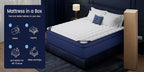 12/14-inch, Double Bed, Full Bed, Queen Bed, King Bed, Memory Foam Spring Mattress, Hybrid Mattress, Medium Firmness, Lumbar Support, Suitable For Home Bedrooms And Hotels, Boxed