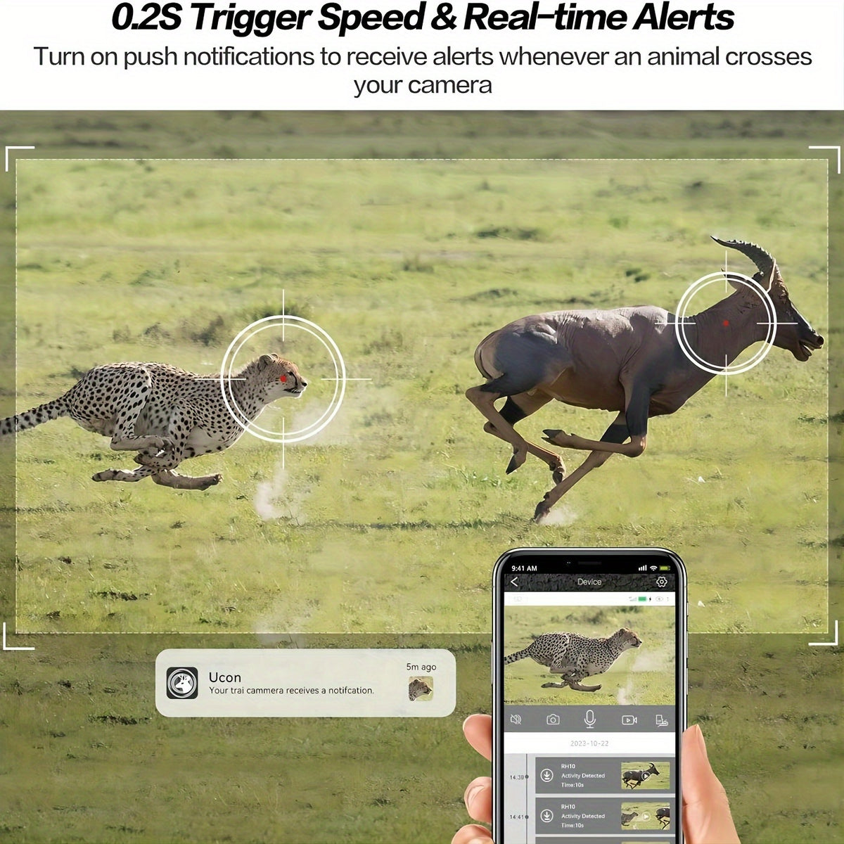 [4K Live Streaming] 4G LTE Cellular Trail Cameras With 4K Live Streaming, 3rd Generation Cellular Trail Camera With Live Streaming, Solar Powered Game Camera, Includes SIM Card, Remote App Access, Video Playback, Motion Activation And 0.2 Second Trigger T