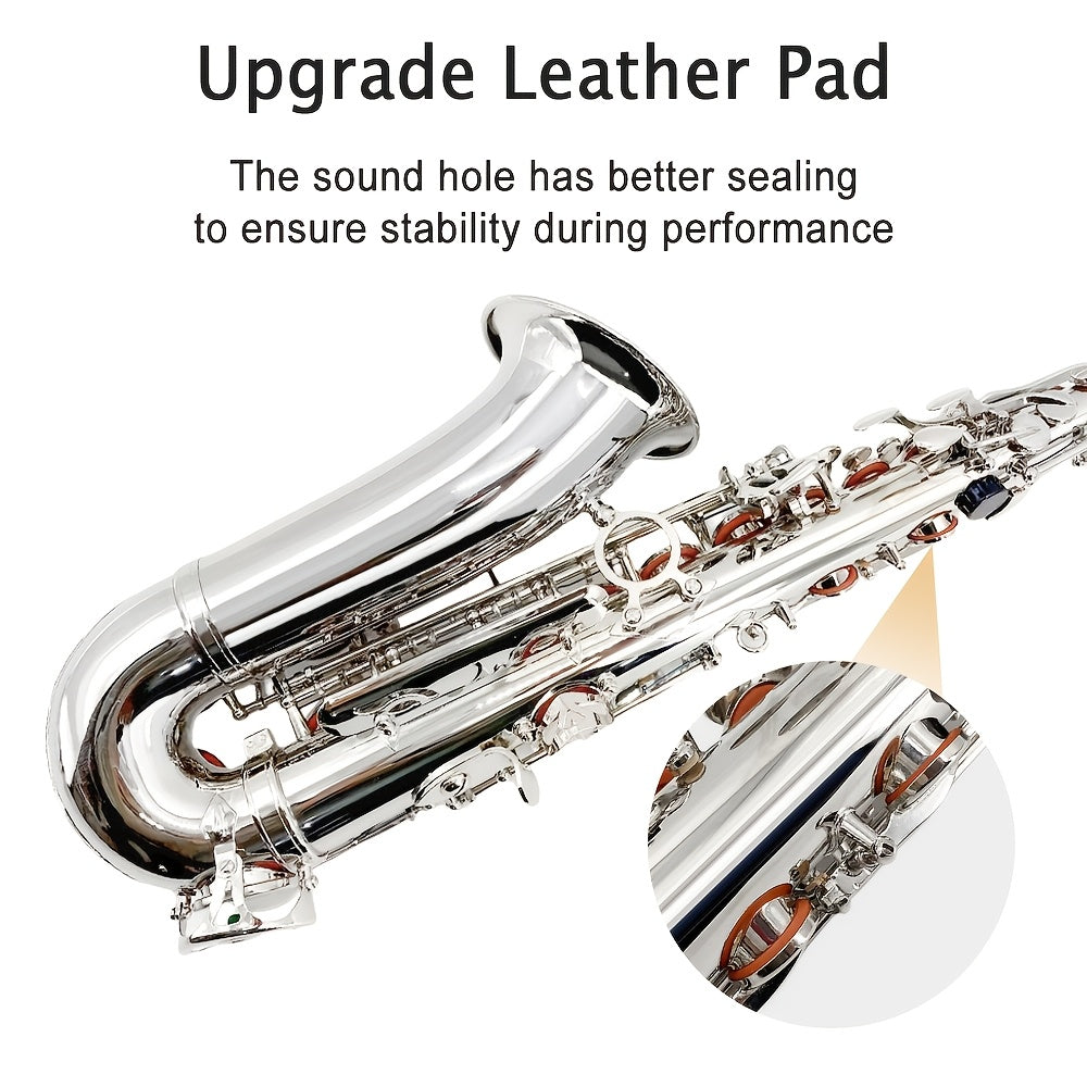 WUQIMUSC Alto And Soprano Saxophone | E-Flat Alto/B-Flat Soprano Available | Multiple Colors And Golden Lacquer End | Handcrafted | Full Kit with Case And Mouthpiece | Ideal Easter Gift for Friends, Him And Her Wind Instruments