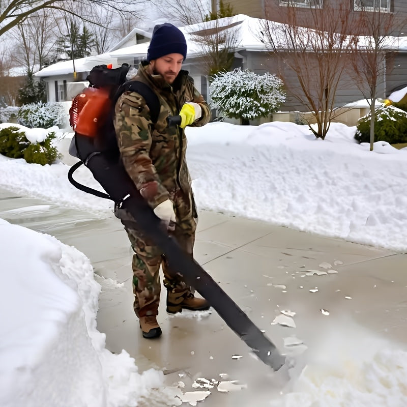 80cc 900 CFM High-speed Airflow Lawn Blower, Air-cooled Gasoline Backpack-style Lawn Blower, Snow Blower, for Efficient Lawn And Debris Cleaning. Ergonomic And Low-vibration, Cruise Control, Ideal for Year-round Backyard Maintenance.