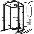 Mitonos C1-V4 Power Cage, 2000LBS Squat Rack with LAT Pulldown, Multi-Function Weight Cage Strength Training Machine, Workout Cage with More Attachments for Home Gym Garage