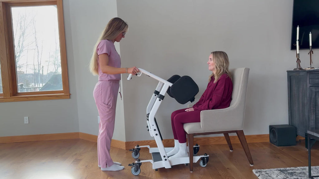 Sit to Stand Lift, Stand Assist Lift for Elderly, Patient Transport Unit, Stand Lift Assistance for Muscle Building & Fall Prevention, Standing Transfer Device for Home Care Use