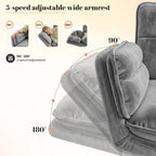 Office Criss Cross Chair with Wheels & Armrests, Comfy Wide Vanity Chair, Height Adjustable Computer Office Desk Chairs for Home, Makeup, Bedroom, Stable & Comfortable