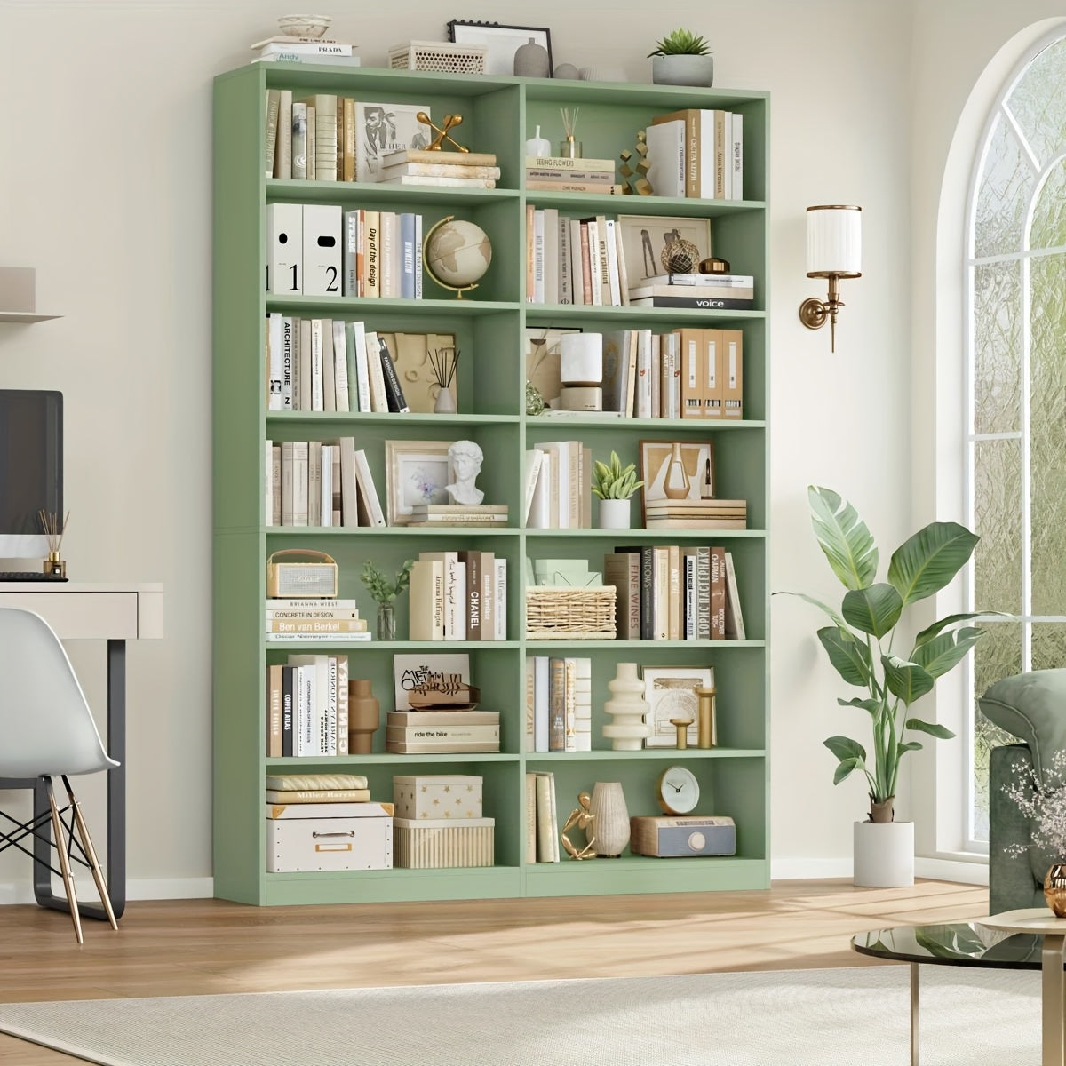 FULTRU 83.6" Tall 7-Tier Bookshelf & Bookcase - Heavy-Duty, Black Modern -Standing Bookcase with 14 Open Shelves, Easy Assembly, Book Shelves, Shelves For Wall, Book Shelf Organizer, Book Organizers And Storage, Shelf For Bedroom, Book Shelf For Bedroom,