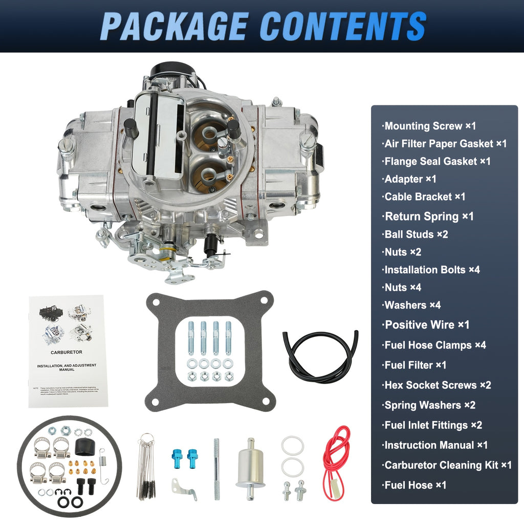 750 CFM 4-Barrel Carburetor for Holley Quickfuel Brawler Electric Choke, High-Performance for Street & Off-Road, OE: BR-67213