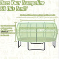 14ft Trampoline Tent & Shade Cover Combo - Heavy-Duty All-Weather Canopy with Ventilation, Easy Setup for 14-Foot Round Jumpers, /s Outdoor Play (Tent Only, Compatible with Standard Frames)